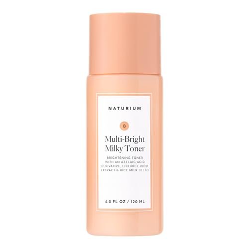 Naturium Multi-Bright Milky Toner mit Azelainsäure – Peeling-Gesichtspflege, 120 ml
