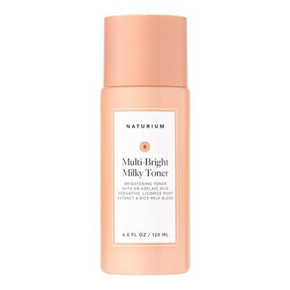 Naturium Multi-Bright Milky Toner mit Azelainsäure – Peeling-Gesichtspflege, 120 ml