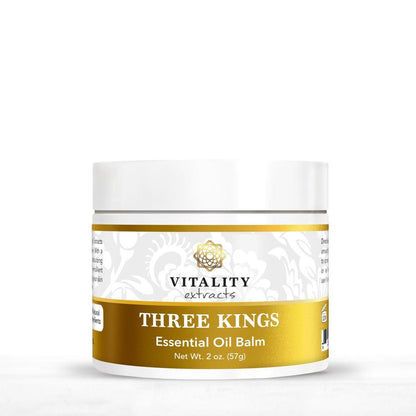 Vitality Extracts Three Kings Balm – 60 ml, Weihrauch, Myrrhe, Sandelholz, heilige Mischung, Ultra-Hydratation, Linderung von Unbehagen, weiche Haut