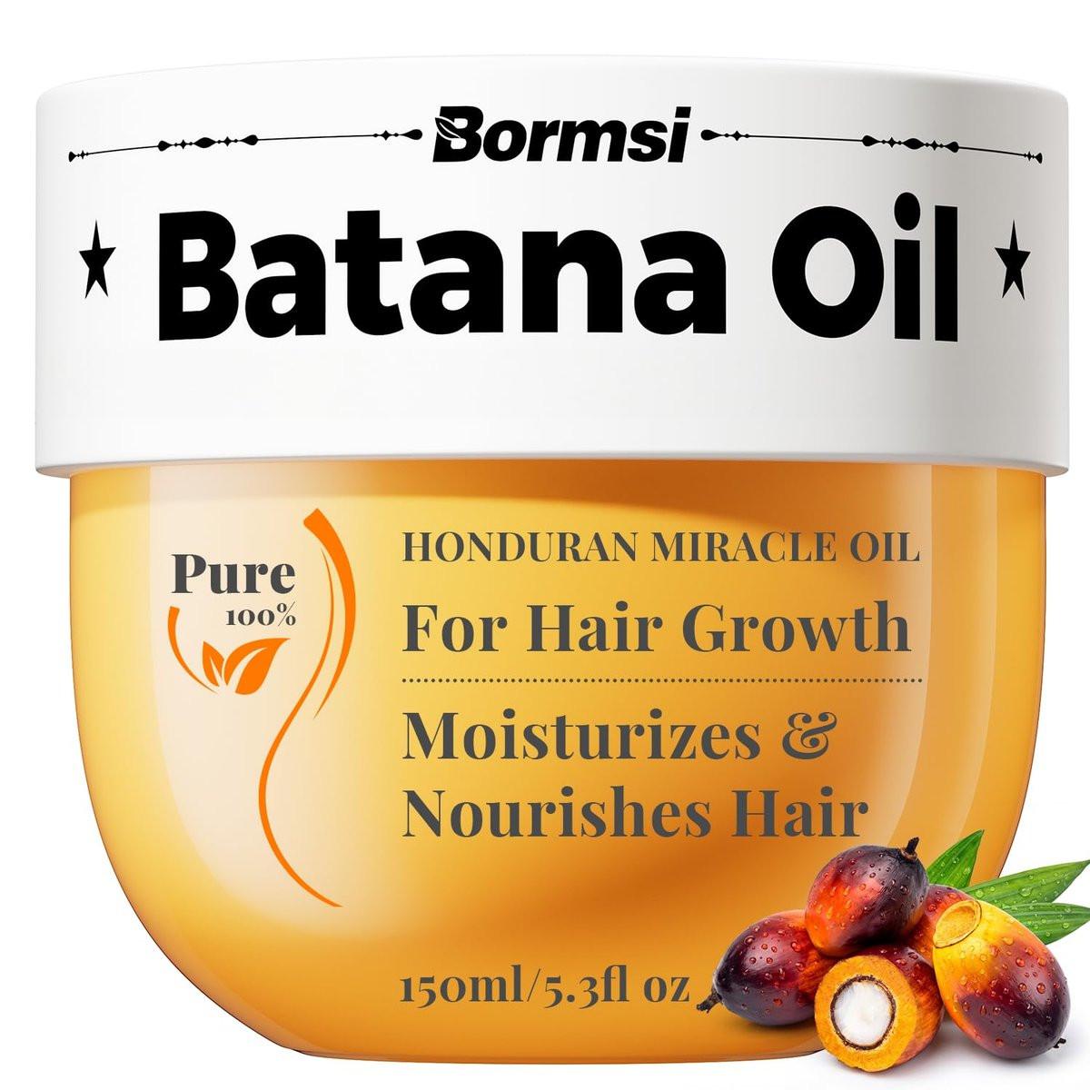 Batana-Öl für Haarwachstum – 100% reines, kaltgepresstes Wildwuchs-Haaröl aus Honduras – Fördert Haardichte & beugt Haarausfall vor – Geschenk für Frauen (5,3 oz)