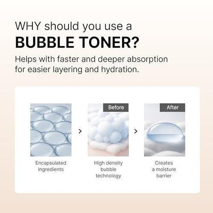 Siore NMN Fresh Bubble Toner – Glow-Boostender Toner mit 99% reinem NMN 10.000 ppm, Resveratrol, Centella, Niacinamid und Ceramid | Glasglanz-Haut | Koreanische Apotheken-Anti-Aging-Pflege