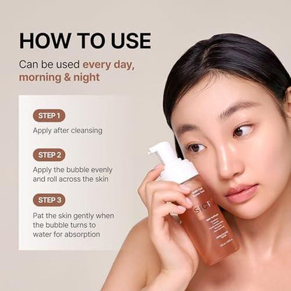 Siore NMN Fresh Bubble Toner – Glow-Boostender Toner mit 99% reinem NMN 10.000 ppm, Resveratrol, Centella, Niacinamid und Ceramid | Glasglanz-Haut | Koreanische Apotheken-Anti-Aging-Pflege