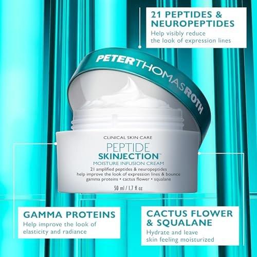 Peter Thomas Roth Full-Size Peptide Skinjection™ Solutions 2-teiliges Gesichts- & Augen-Set – Anti-Aging Peptid-Hautpflege-Set mit Augencreme und Feuchtigkeitscreme