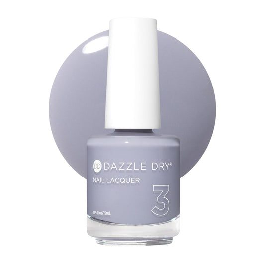Dazzle Dry Nagellack (Schritt 3) – Fresh Start – Milchiges Lavendelgrau, halbdeckend, Creme (15 ml)