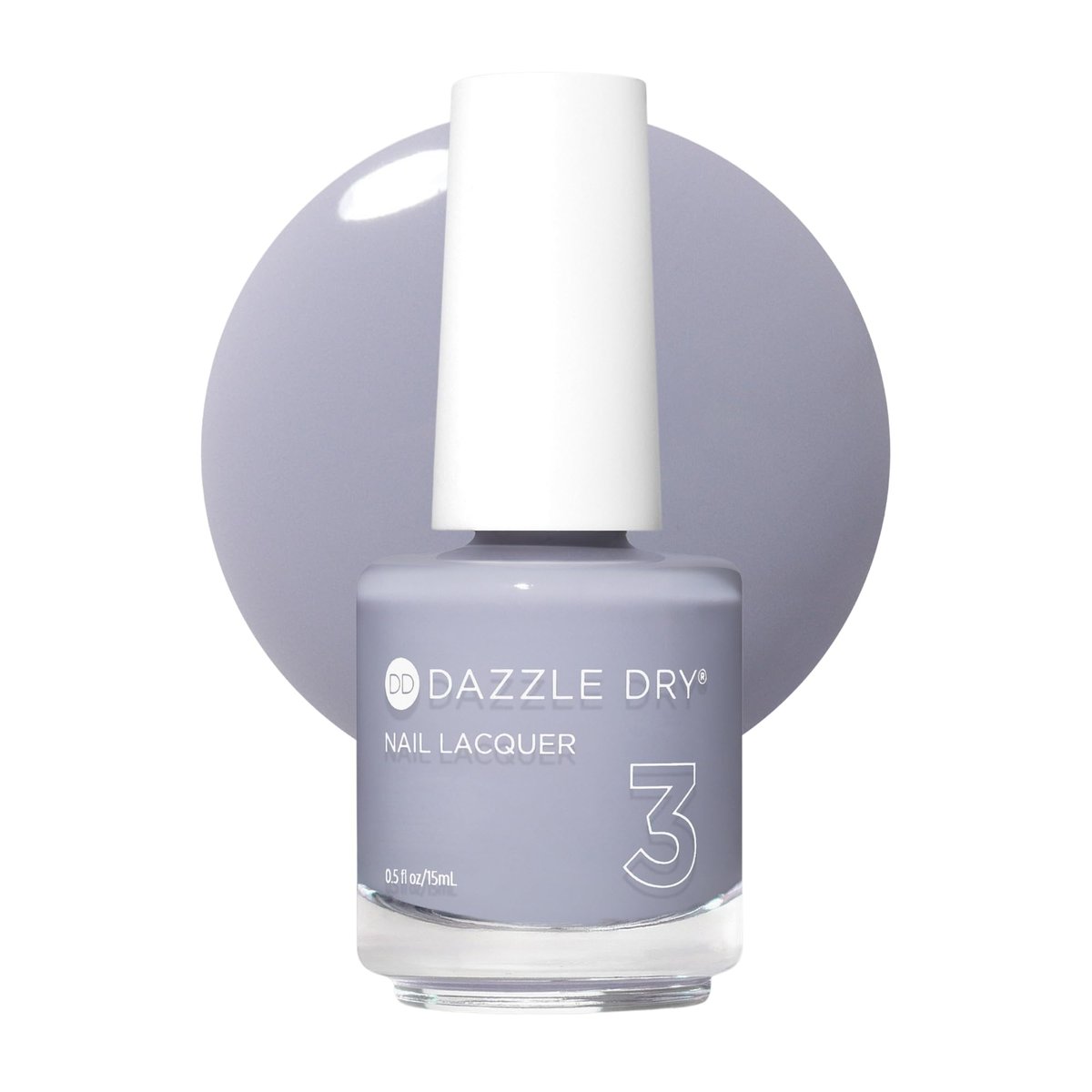 Dazzle Dry Nagellack (Schritt 3) – Fresh Start – Milchiges Lavendelgrau, halbdeckend, Creme (15 ml)