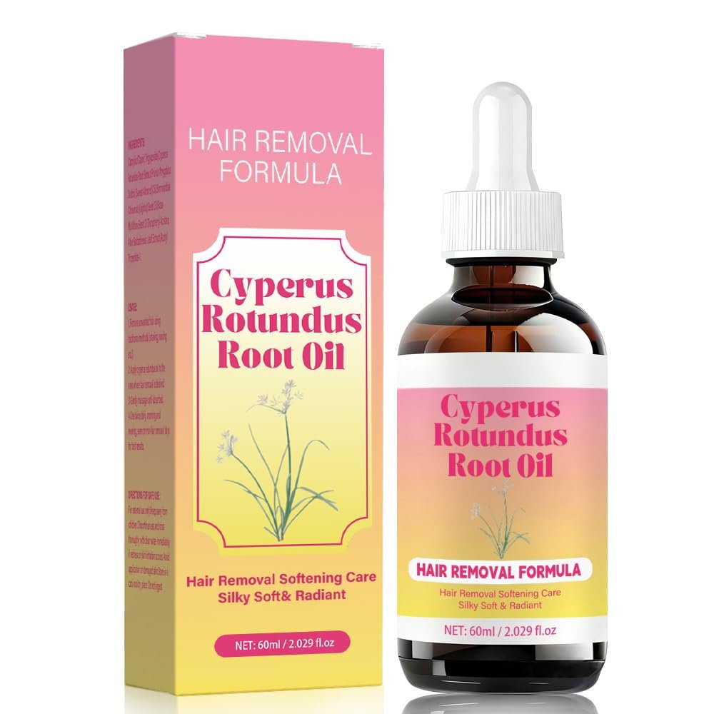 Bigyuan Cyperus Rotundus Öl – Natürliche Haarentfernungsformel für geschmeidig glatte Haut, 60 ml (2 fl.oz)