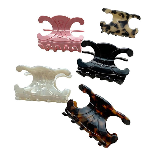 5er-Pack Premium Butterfly Haarspangen – Acetat Haarklammern mittelgroß für Frauen und Mädchen, elegante Hochsteckfrisur-Accessoires, ideales Geschenk für Mütter (7 x 4,2 cm)