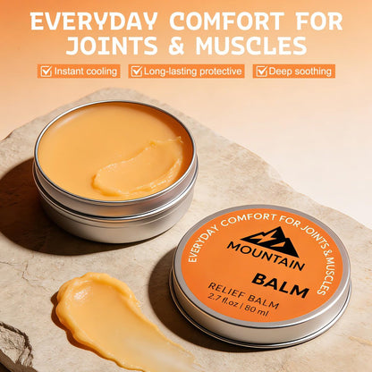 2er-Pack Mountain 3xBalm – Natürliche Gelenkpflege, beruhigende Massagecreme, nicht fettend, schnell einziehend für Damen und Herren