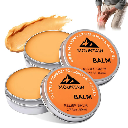 2er-Pack Mountain 3xBalm – Natürliche Gelenkpflege, beruhigende Massagecreme, nicht fettend, schnell einziehend für Damen und Herren