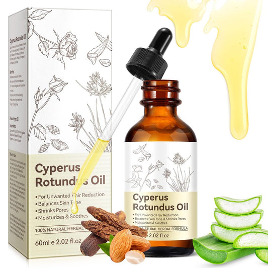 Cyperus Rotundus Öl – Premium Zyperngrasöl für sanfte Haarentfernung, Porenverfeinerung und glatte Haut
