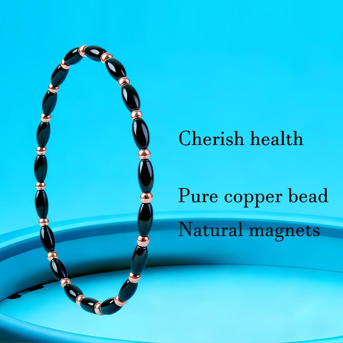 Drkao Kupfer Magnetische Knöchel-Armbänder für Damen und Herren – 2er-Pack Kupfer-Armbänder mit Magneten, ideal als Ostergeschenk für Partner, beste Freunde, Chef, Eltern oder Mutter