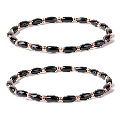 Drkao Kupfer Magnetische Knöchel-Armbänder für Damen und Herren – 2er-Pack Kupfer-Armbänder mit Magneten, ideal als Ostergeschenk für Partner, beste Freunde, Chef, Eltern oder Mutter
