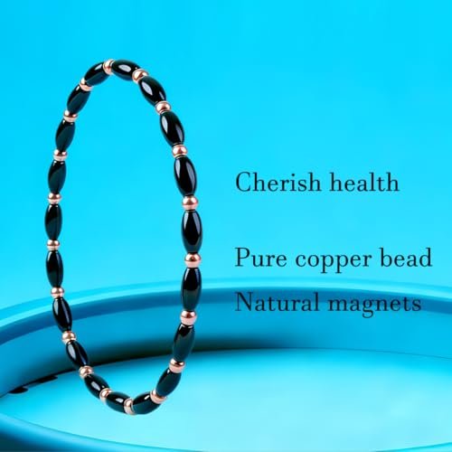 Drkao Kupfer Magnetische Knöchel-Armbänder für Damen und Herren – 2er-Pack Kupfer-Armbänder mit Magneten, ideal als Ostergeschenk für Partner, beste Freunde, Chef, Eltern oder Mutter