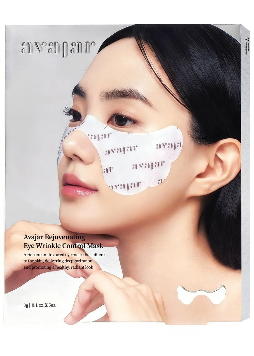 Avajar Collagen Augenpflaster, Premium PDRN Anti-Aging Unteraugenpflaster gegen Falten & dunkle Ringe mit Peptiden und Niacinamid, Straffende & feuchtigkeitsspendende koreanische Hautpflege Augenmaske für Damen, 5 Blätter