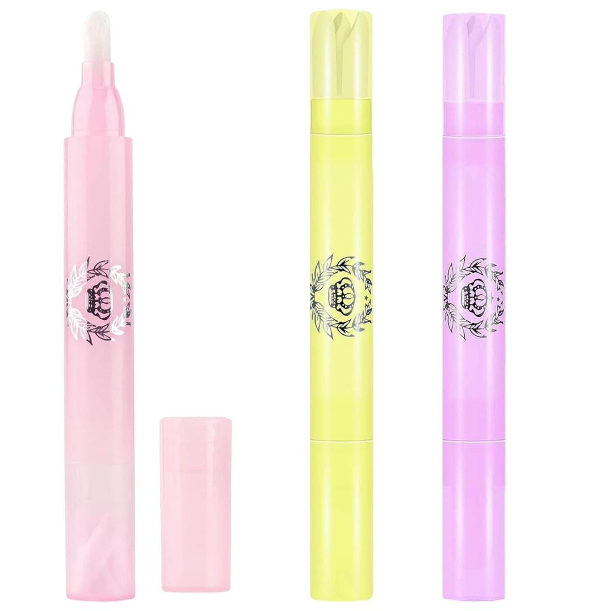 Nagellackentferner Stift 3er-Set, Nagellack-Korrekturstift zum Reinigen von Nagelrändern & Nagelhaut, Präzisions-Maniküre-Fehlerbeheber für DIY-Nagelkunst zu Hause