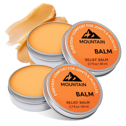 SQZRAN 2er-Pack Mountain Balm – Beruhigende Massagecreme für Knie, Füße, Rücken & Gelenke, schnell einziehend, nicht fettend, 2 x 80 ml
