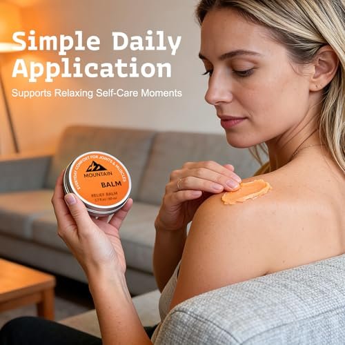 SQZRAN 2er-Pack Mountain Balm – Beruhigende Massagecreme für Knie, Füße, Rücken & Gelenke, schnell einziehend, nicht fettend, 2 x 80 ml