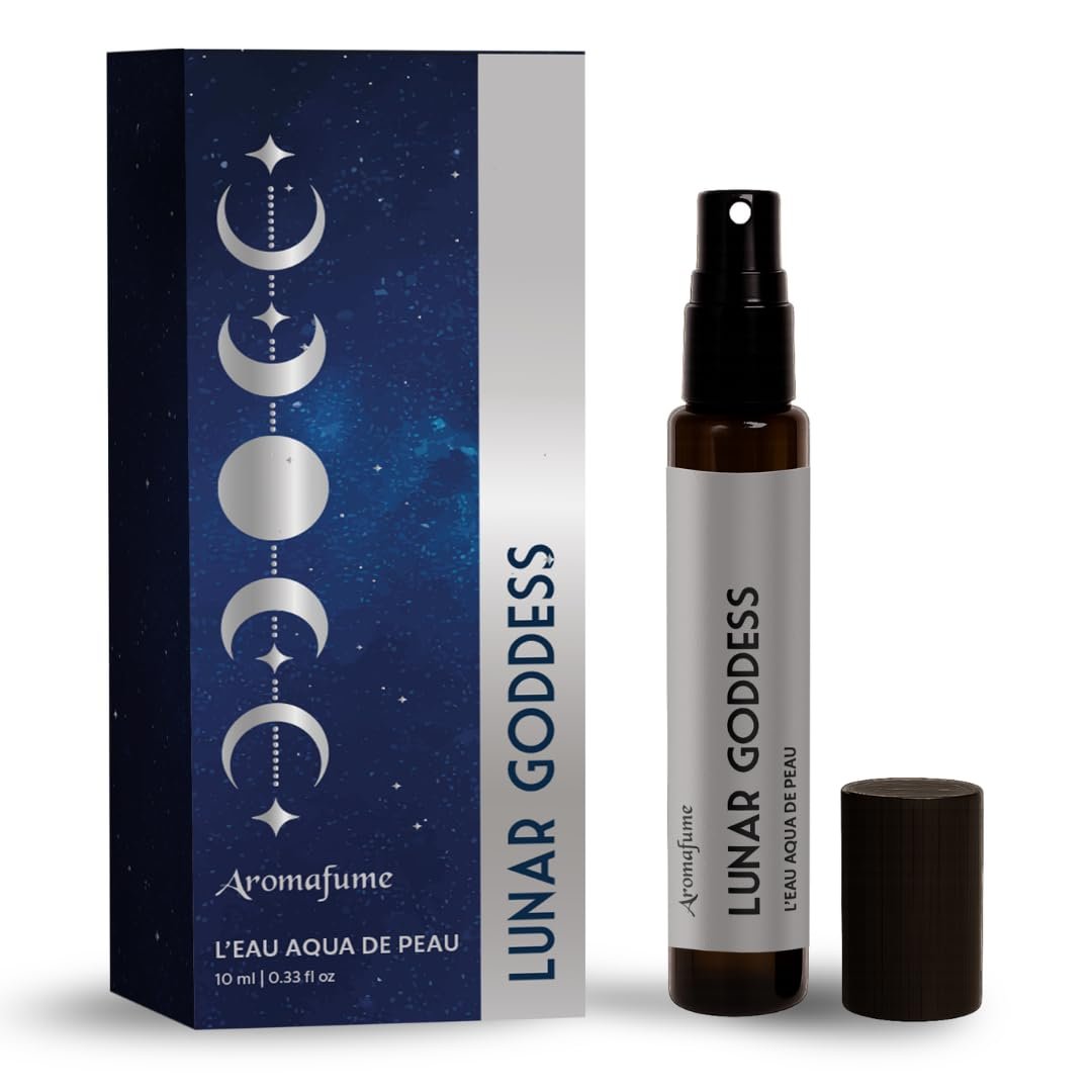 Lunar Goddess | 10ml Parfüm | Reisegröße | Blumig & Würzig | Jasmin, Eichenmoos | Alkoholfrei, Sauber | Eau de Parfum | Luxuriöser Duft | Premium Geschenk | Lang anhaltender Duft | Aromafume