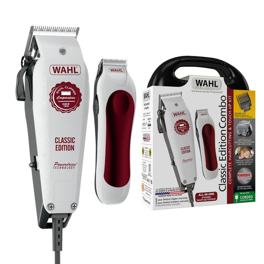 Wahl USA Classic Edition Haarschneidemaschine mit Kabel & kabelloser Trimmer für Männer, Frauen & Kinder – POWERDRIVE Motor für gleichmäßiges, sauberes Haarschneiden – Modell 3029167