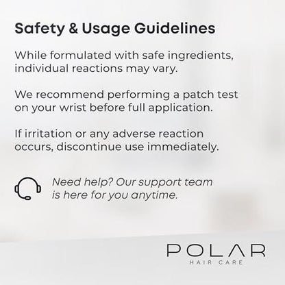POLAR HAIR CARE Polar Haircare - Haarfärbe-Shampoo für graues Haar für Frauen & Männer (Tiefschwarz) Natürliches Haarfärbeset - Semi-permanentes Haarfärbe-Shampoo - Veganes Haarfärbemittel USA 200 ml