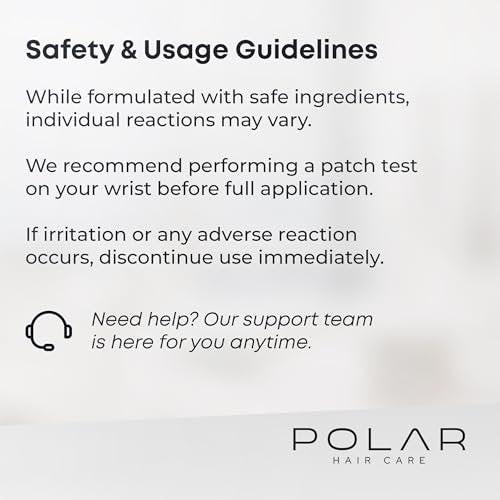 POLAR HAIR CARE Blonde Coloring Shampoo für graues Haar – Natürliches, semi-permanentes Haarfärbemittel für Damen und Herren, vegan und ammoniakfrei