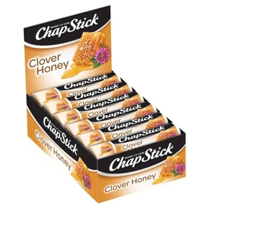 ChapStick Lippenbalsam, Clover Honig, 12er-Pack Limited Edition Bulk Lippenpflege, süß & aromatisch, 0,15 Oz pro Stück