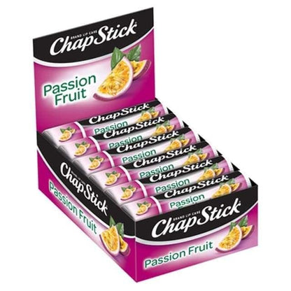 ChapStick Lippenbalsam, Passionsfrucht, 12er-Pack Limited Edition, Bulk Lippenpflege, süß & aromatisch, 0,15 Oz pro Stück