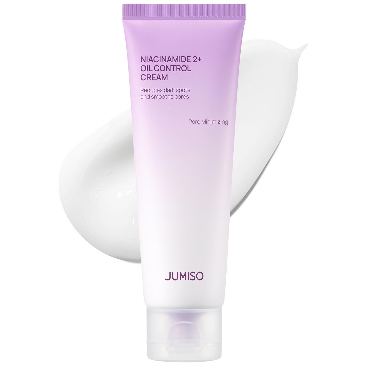 JUMISO Niacinamide 2+ Oil Control Cream – Korean Feuchtigkeitscreme für fettige & zu Akne neigende Haut – Porenverfeinernd, Talgausgleichend mit Hyaluronsäure, Tranexamsäure, Galactomyces – 80 ml