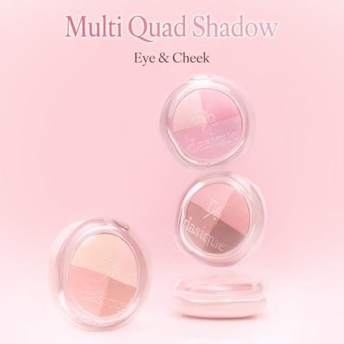 Dasique Multi Quad Eyeshadow #03 Soft Tutu – 4-Farben Lidschattenpalette in Rosé-Nude