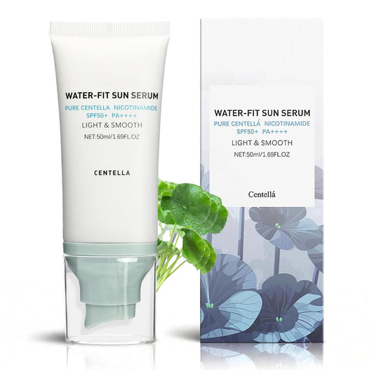 Korean Centella Sonnenschutz SPF 50+ Breitband, Mineralische Formel ohne weißen Schimmer, Leichter Täglicher Gesichtssonnenschutz für Empfindliche Haut, 1,7 oz