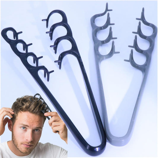 2er-Pack Texture Comb – Volumen-Wurzelheber für natürliches lockiges Haar, grobzinkiger Entwirrungskamm, tragbarer Haarstyling-Kamm, ideales Geschenk für Kinder, Teenager und Familie