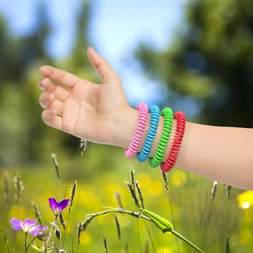 BuggyBands 25er-Pack Mückenarmbänder für Erwachsene & Kinder – Natürliche DEET-freie Bänder, einzeln verpackt
