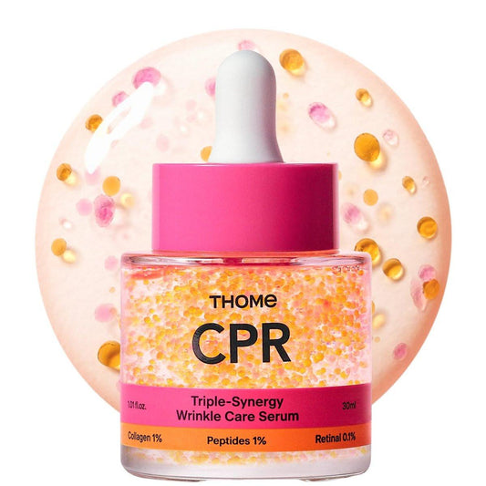 THOME CPR Serum – Kollagen 1% + Peptid 1% + Retinal 0,1% Triple-Synergie-Mechanismus, Hochwirksames Festigungs-Serum gegen feine Linien & Falten, verfeinert Textur & Poren, Koreanische Hautpflege, 30 ml