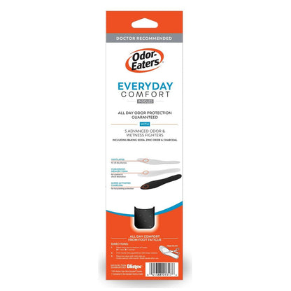 Odor-Eaters Everyday Comfort Einlegesohlen – 3 Paar, atmungsaktiv & geruchsneutralisierend