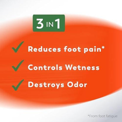 Odor-Eaters Everyday Comfort Einlegesohlen – 3 Paar, atmungsaktiv & geruchsneutralisierend
