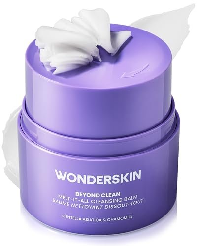 Wonderskin Cleansing Balm – Melt It All Balm to Milk Makeup Remover, sanfte feuchtigkeitsspendende Gesichtsreinigung mit Centella und Kamille