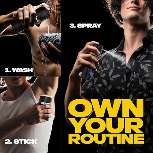 AXE Fine Fragrance Collection Body Spray 3er-Pack Midnight Amber 72h Frische Aluminiumfrei 82 ml