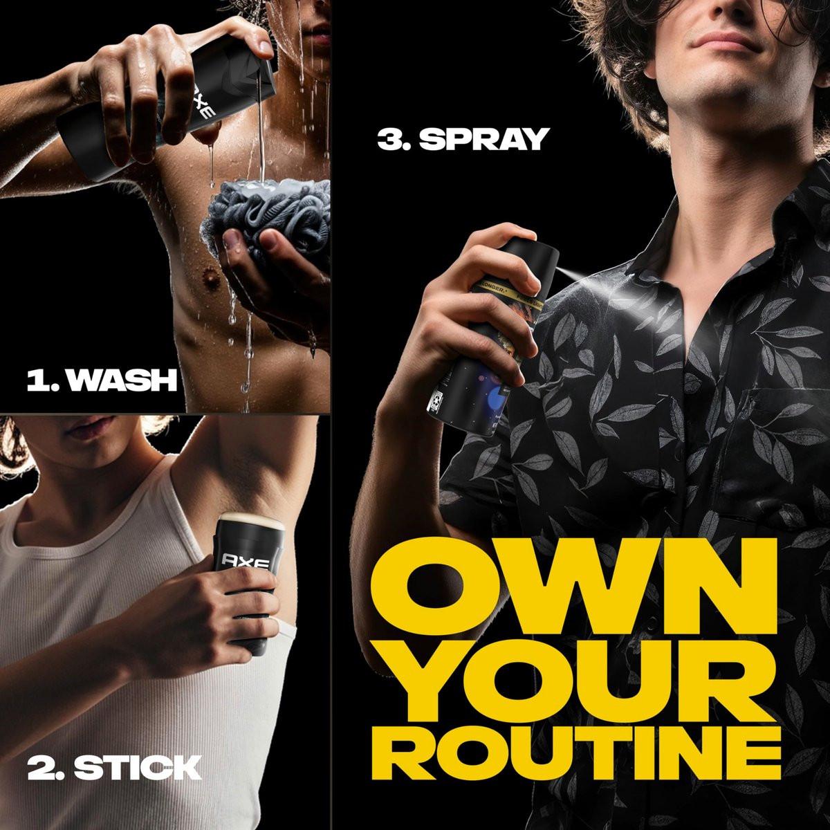AXE Fine Fragrance Collection Body Spray 3er-Pack Midnight Amber 72h Frische Aluminiumfrei 82 ml