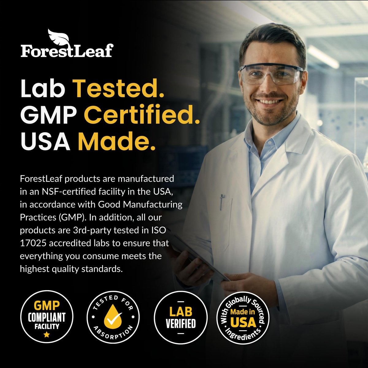 ForestLeaf Micronisiertes Creatin Monohydrat Pulver – Maximieren Sie Muskelwachstum & Kraft – Ungeschmacktes Creatin für Frauen und Männer – 5 g pro Portion – 100 Portionen
