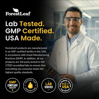 ForestLeaf Micronisiertes Creatin Monohydrat Pulver – Maximieren Sie Muskelwachstum & Kraft – Ungeschmacktes Creatin für Frauen und Männer – 5 g pro Portion – 100 Portionen