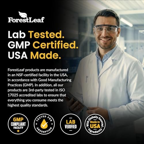 ForestLeaf Micronisiertes Creatin Monohydrat Pulver – Maximieren Sie Muskelwachstum & Kraft – Ungeschmacktes Creatin für Frauen und Männer – 5 g pro Portion – 100 Portionen