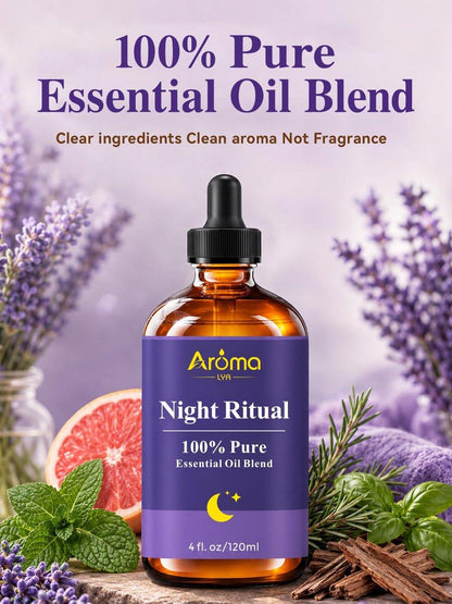 Night Ritual – 100% reine ätherische Ölmischung für die abendliche Routine, Diffuser-Öle für Zuhause, 4 Fl Oz