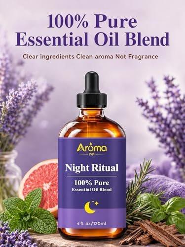 Night Ritual – 100% reine ätherische Ölmischung für die abendliche Routine, Diffuser-Öle für Zuhause, 4 Fl Oz