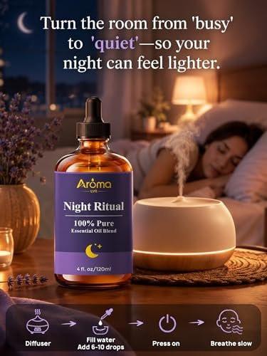 Night Ritual – 100% reine ätherische Ölmischung für die abendliche Routine, Diffuser-Öle für Zuhause, 4 Fl Oz