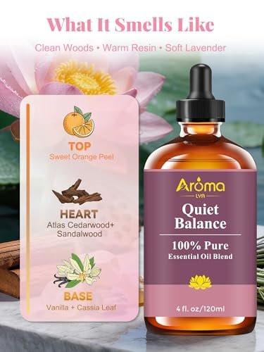 Quiet Balance – 100 % reine ätherische Ölmischung mit holzigen und harzigen Noten für Ruhe und Zentriertheit – 118 ml