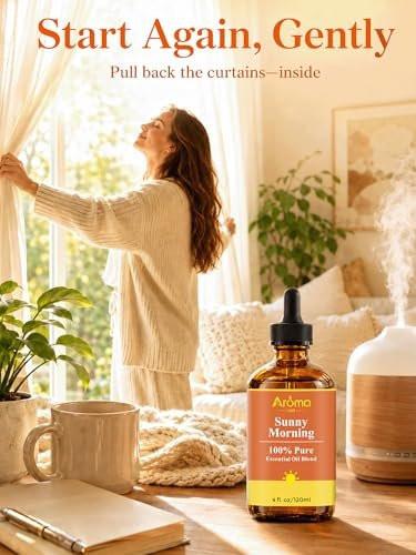 Sunny Morning – 100 % reine ätherische Ölmischung, zitrusfrischer Duft für Diffuser, 118 ml
