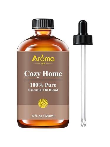 Cozy Home – 100 % reine ätherische Ölmischung mit warmem Holzduft – schafft eine einladende, entspannte und belebte Atmosphäre – nie schläfrig