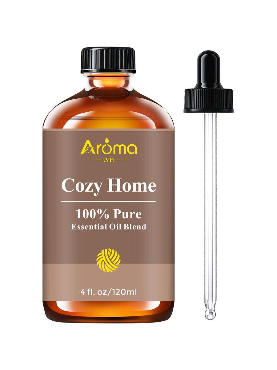 Cozy Home – 100 % reine ätherische Ölmischung mit warmem Holzduft – schafft eine einladende, entspannte und belebte Atmosphäre – nie schläfrig