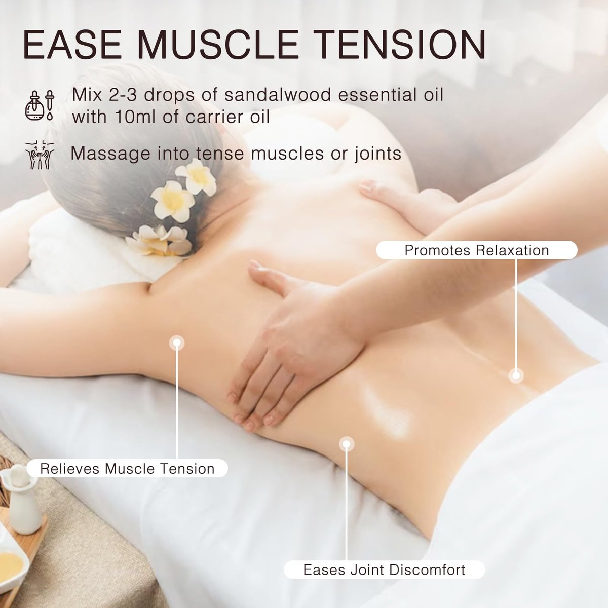 MUNUSNA Sandelholz Ätherisches Öl 100 ml – 100 % reines natürliches Sandelholzöl Premiumklasse für Diffuser, Hautpflege, Haarpflege, Massage, Yoga, Zuhause, Seifen- und Kerzenherstellung