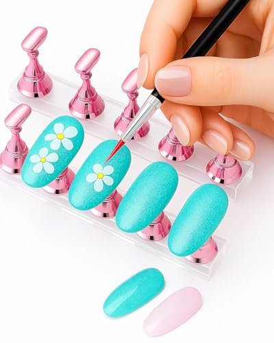 15-teiliges Nagelkunst-Set mit Pinseln, Dotting-Pens, Mischpalette und Nagelständern – Perfekt für Anfänger und Profis